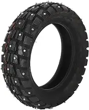 255 X 80 10 Inch Electric Scooter Tire, Non Slip Thicken Rubber Tubeless Tire, Studded Explosion Proof Off Road Vacuum Outer Tire for Snowfield and Various Roads in Bad Weather