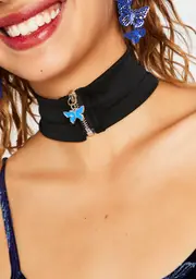 How U Get So Fly Zipper Choker