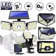 LED Solar PIR Motion Sensor Wall Light Outdoor Garden Lamp Waterproof Floodlight
