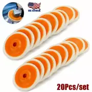 20 Pack 4" Wool Polishing Discs for Angle Grinder Finishing Wheel Buffing Pads