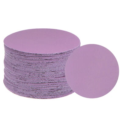 50pcs 7000 Grit Purple Sanding Discs 3 Inch Hook and Loop Circular Sandpapers
