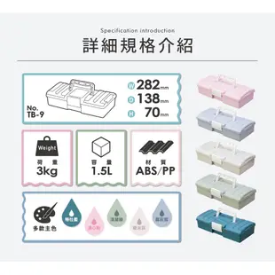 居家大師 MIT樹德可堆疊萬用置物箱 工具箱 收納箱 醫藥箱 玩具箱 飾品收納 化妝箱 TB-9 BO109