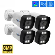 4K 8MP POE IP Camera Security Motion Alarm Protection Outdoor ONVIF for POE NVR