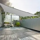 Sun Shade Sail Garden Patio Awning Canopy Waterproof Rectangle Cover Grey