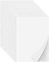 xioaue Iron on Adhesive Sheets 20PCS,Double-Sided Heat Melt Fabric Sheet, A4 Size Fusible Adhesive Sheets, Fusible Interfacing