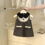 ♕HAPPY BABY♕女童洋裝 台灣出貨 女童夏裝連衣裙2024新款兒童洋氣高級小香風蝴蝶結公主裙