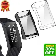 For Fitbit Charge 6 5 TPU Full Cover Case Screen Protector