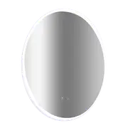 TOOLKISS Oval Mirror LED Anti-Fog Illuminated Bathroom Mirror – 60x80cm Wall Mounted Vanity Mirror with Touch Switch, 6000K Light, Premium Copper-Free Design for Living Room & Bathroom