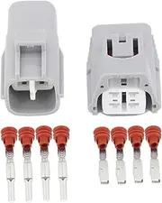 Xiaojiang Store 4 Pin O/y-gen Sensor Plug Connector Electrical Wire Connector Plug with Terminal DJ7045Y-2.2-11/21 (Size : 5 Sets)