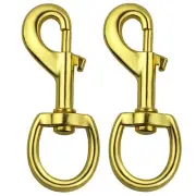 2 Pack Swivel Bolt Snap Hooks for Flag Poles Dog Cat Leashes Keychains