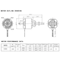 在飛比找蝦皮購物優惠-Dxw C2826 1290Kv 2-4S 無刷電機超頻器,