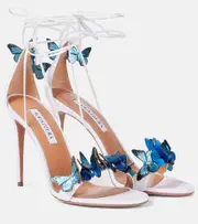 [Aquazzura] Aquazzura Papillon 105 leather sandals AU 11.5 white