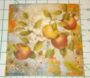 Two Decorative Luncheon Napkins for Decoupage "Apple"
