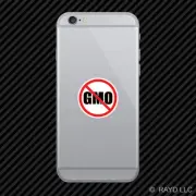 No GMO Cell Phone Sticker Mobile genetically modified engineering organic