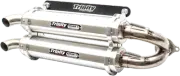 TRINITY RACING TR-4152S Stage 5 Slip-On Dual Muffler - Aluminum