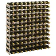 Wine Rack for 120 Bottles Solid Pinewood vidaXL