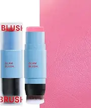 Women Blush Stick,Eyeshadow Makeup Cream Blush Stick - Instant Color Lipstick Double-Ended Moisturizing Beauty Enhancer for Travel Daily Use