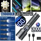 1500000LM LED Flashlight Hunting Light SuperBright Torch Rechargeable Lamp 5Mode