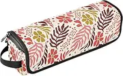 [sanluoli] Hair Tools Travel Bag with Heat Resistant Pad Hair Tools Organizer Storage Bag Merry Christmas Travel Bag for Women