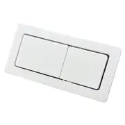 89*44mm Fienza Gloss White Universal Rectangular Flush Buttons For Back To Wall Toilet Suites