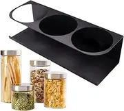 Coffee Mug Organizer Stand – Magnetic Bottle Holder, Drink Storage Shelf | Coffee Mug Rack Mount, Side Fridge Organizer, 3-Slot Cup Stand, Beverage Holder Tray, Space Saver Rack for Kitchen Setup