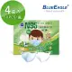 【藍鷹牌】N95立體型6-10歲兒童醫用口罩 50片x4盒(藍天藍/白雲白)