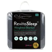 Onkaparinga Family 5kg Cotton 122x183cm Weighted Blanket Home Bedding Charcoal
