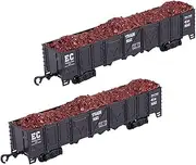 TTETTZ Set of 2 Train Carriage Models for Educational Play, Black