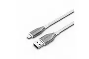 Cygnett Armoured USB-A to 8-Pin Charging Data Sync Cable 1M For iPhone White