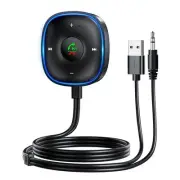 Bluetooth 5.3 Aux Car Adapter, Bluetooth Receiver for Car [Dual Connection & ...