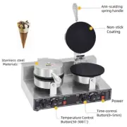 Commercial Home Stainless Steel Ice Cream Egg Waffle Cone Electric Maker Machine