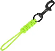 Scuba Diving Swival Bolt Snap Hook Marine Grade 316 Stainless Steel Snap Hook Clip with Braided Rope Lanyard Anti-lost Safety Rope for Diving BCD Equipment