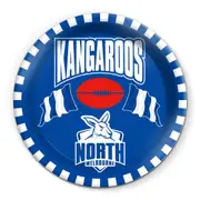 North Melbourne Kangaroos AFL Melamine 20cm Round Snack Plate