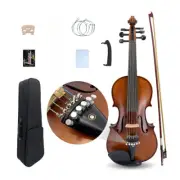 Acoustic violin 4/4 6 String Violin Maple Spruce Hand Made Ebony parts with Case