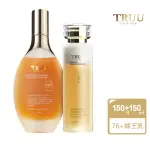 【TRUU 童】76酵母胺基酸淨膚潔顏露150G+蜂王乳極潤修護精華露 150ML