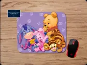 BABY POOH & FRIENDS CUSTOM COMPUTER MOUSE PAD NON-SLIP NEOPRENE HOME OFFICE GIFT