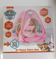 Nickelodeon Paw Patrol 3 Piece Tent Indoor Set Including Pillow And Flashlight