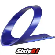 Voodoo Blue Accent Ring for Shorty Exhausts and Vevmxi5D Billet Aluminum