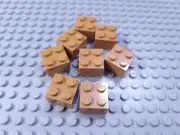LEGO New Lot of 8 Medium Nougat Basic Building Brick Pieces