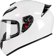 Motorcycle Full Face Helmet for Unisex-Adults ECE Approved Motorbike Street Bike Racing Helmets with Visor