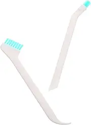 FRCOLOR 2pcs Bottle Cleaning Brush Rack Drink Use Babies Produce Bottle Drainer Bottles Dry Wipes Door Extra Gadget Tool Micro Grout Vent Bottle Brush Soft Scrub Cleaning Brush White Abs