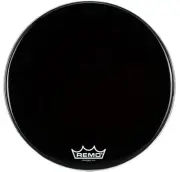 Remo Powermax Ebony Crimplock Bass Drumhead - 28 inch (3-pack) Bundle
