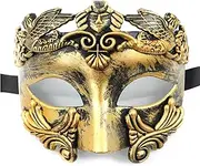 JOYFISCO Masquerade Mask for Men Vintage Roman Greek Venetian Mask for Halloween Mardi Gras Prom Ball Cosplay Party Costume