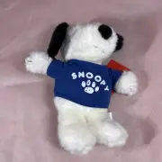 Vintage Snoopy Plush Toy Determined Productions Dakin Blue Shirt 1968 1958 F1