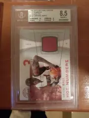 2003 Flair Final Edition Dwayne Wade Hot Numbers Red Jersey RC /175 BGS 8.5 w 10