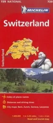 Michelin Switzerland Map 729 by Michelin [Sheet map, folded]