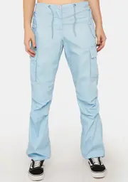 [UFO Contemporary] Light Blue Hipster Wind Pants