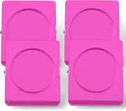 Grtard 4Pack Large Magnet Clips, 2.2 Inch Heavy Duty Fridge Magnetic Clips, Super Strong for Refrigerator, Whiteboard, School, Office (Pink)