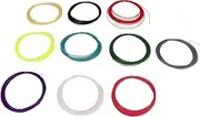 QANYEGN 10Pcs Color Mixing Badminton Racquet String, High Elastic Badminton Racquet String, Nylon Badminton Racket String 28lbs