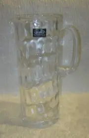 NWT ~ ALICJAGLASS Watra Dimpled Glass Pitcher ~ 11"